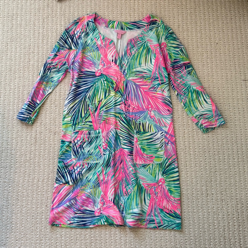 Lilly Pulitzer Vibrant Tropical Print Dress